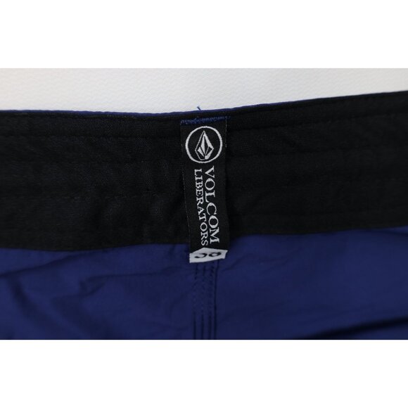 New Volcom Surfing Mens 38 Stretch Color Block Striped Liberators Board Shorts - Picture 9 of 14